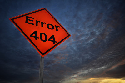 404错误警告路标