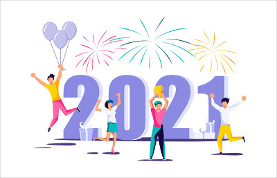 2021年旗帜模板