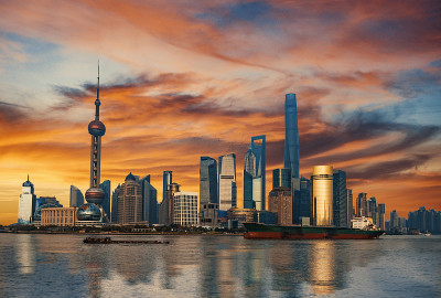 上海城市的天际线