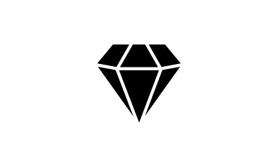 钻石宝石与闪光线，钻石矢量图标