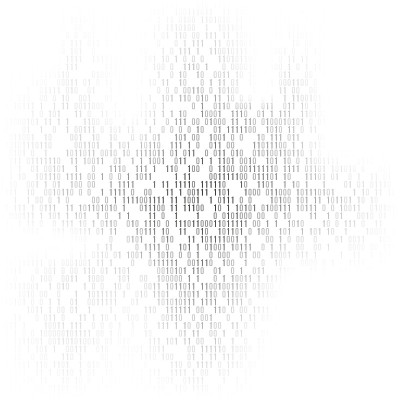 二进制代码向量背景与数字1和0。人工智能。大数据。智能系统。编码或黑客概念，数字技术背景。矢量插图。