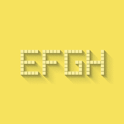 E F G H平像素字母