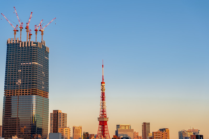 东京的夜景，从六本木，港区，东京。