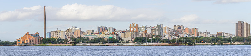 Gasometro和Guaiba湖，阿雷格里港