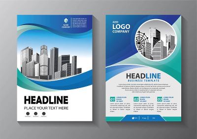 Brochure design, cover modern layout, annual repor