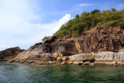 小岛和美丽的海