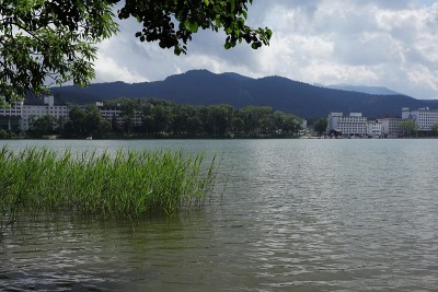 赤岸湖，北海道，日本