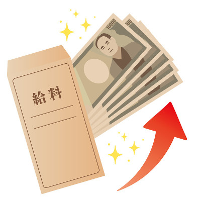 日本工资单信封和钱的说明