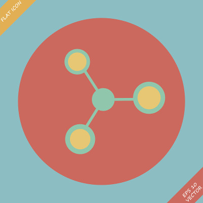 分子图标-矢量插图