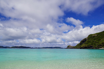 冲绳一个偏远岛屿的风景