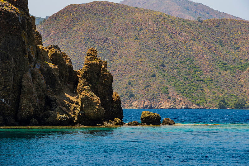 地中海沿岸的海景