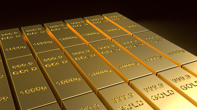 金条1000克3d渲染商业和金融内容。