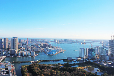 从日本Shiodome看东京湾。