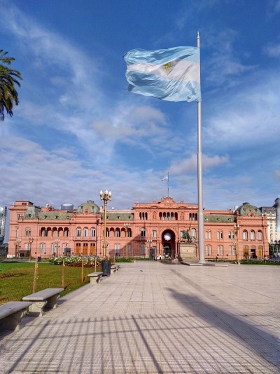 Casa Rosada（粉红色的房子），五月广场，布宜诺斯艾利斯，阿根廷
