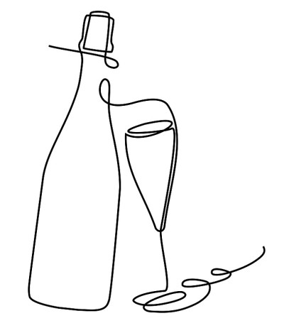 酒一字画