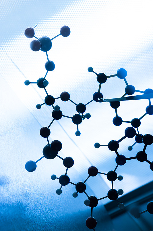 分子在科学实验室测试的分子DNA