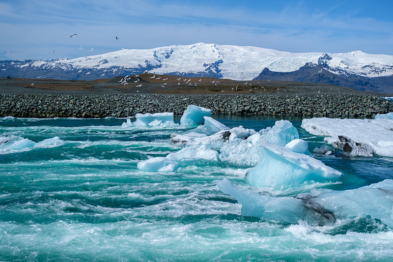 冰岛Jokulsarlon冰川河