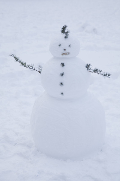 雪人在冬天