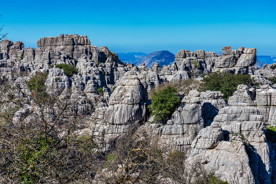 El Torcal de Antequera, Andalusia, Spain，在Antequer