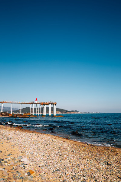 Igari锚观景台和海滩在浦项，韩国