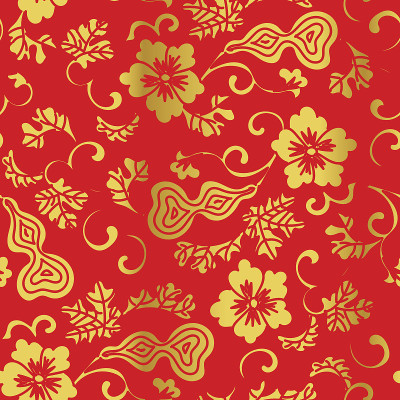无缝金华背景葫芦螺旋藤花