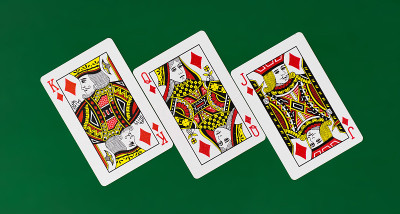 Playing Cards full deck green with plain backgroun