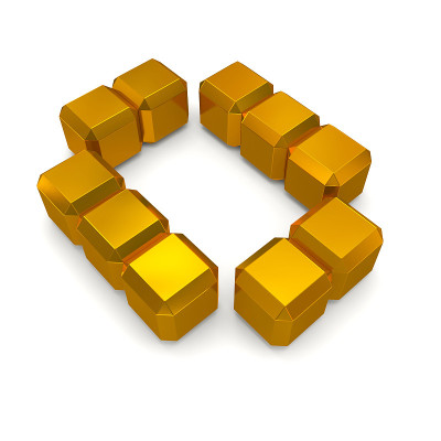 数字0立方黄金