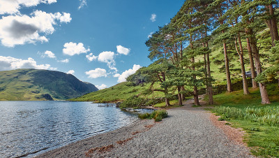 巴特米尔湖，湖区，英国