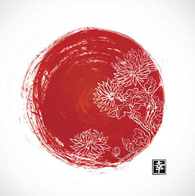菊花东方风格
