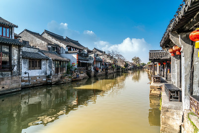 西塘古镇的古民居和古河流
