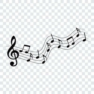 音乐音符和符号，矢量插图。