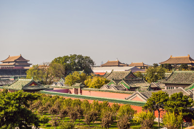 中国北京紫禁城的古代皇家宫殿