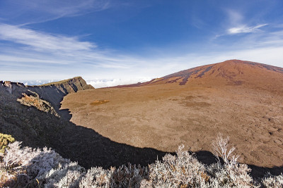 留尼汪岛的皮顿火山