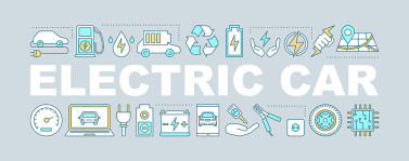 Electric car banner