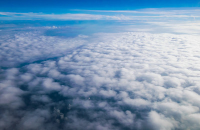云层在天空大气全景图