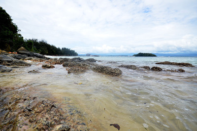 沙巴州沙皮岛美丽的海景