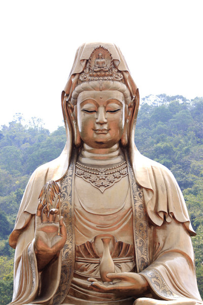 观音铜制。
