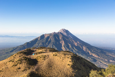 印尼爪哇的默拉皮火山