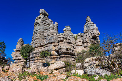 El Torcal de Antequera, Andalusia, Spain，在Antequer