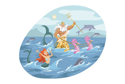 神话，希腊，奥林匹斯，神，海神，宗教概念