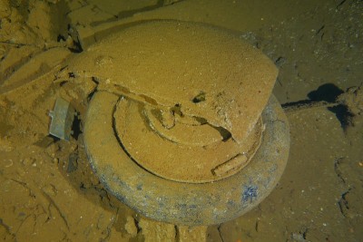 Famous wreck ship Fujikawa maru in Truk lagoon