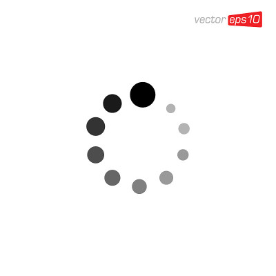 加载标志图标矢量模板