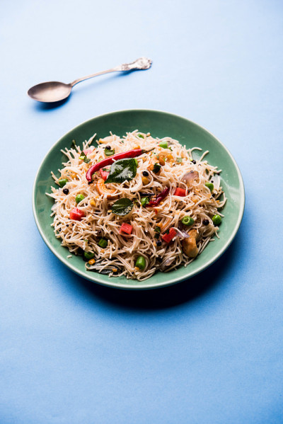 Semiya Upma或Vermicelli upppuma或upppittu是一个受欢迎的早餐菜单