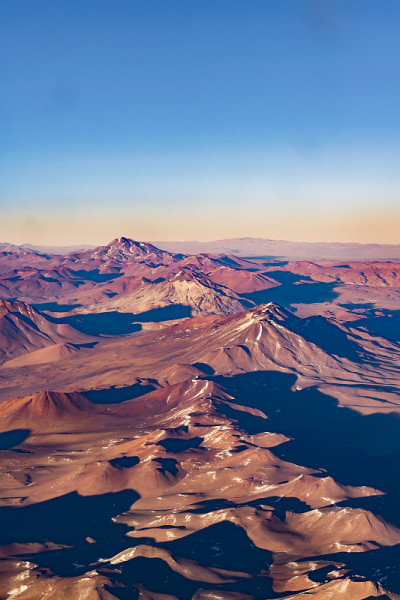 安第斯山脉空中景观场景