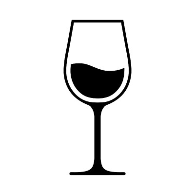 酒杯图标。孤立在白色背景上。矢量插图。