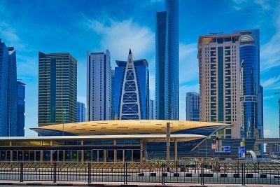大城市迪拜的建筑景观