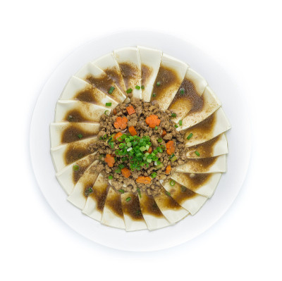 亚洲美食:豆腐炒肉