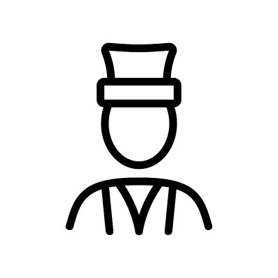 土耳其人图标矢量轮廓插图