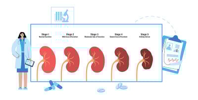 Kidney disease concept