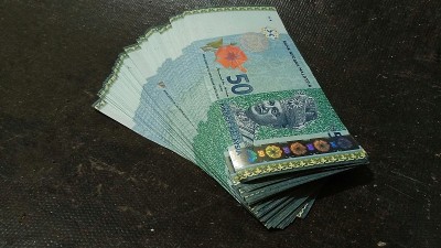 一堆钱马来西亚林吉特